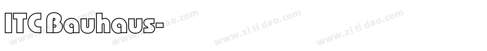 ITC Bauhaus字体转换